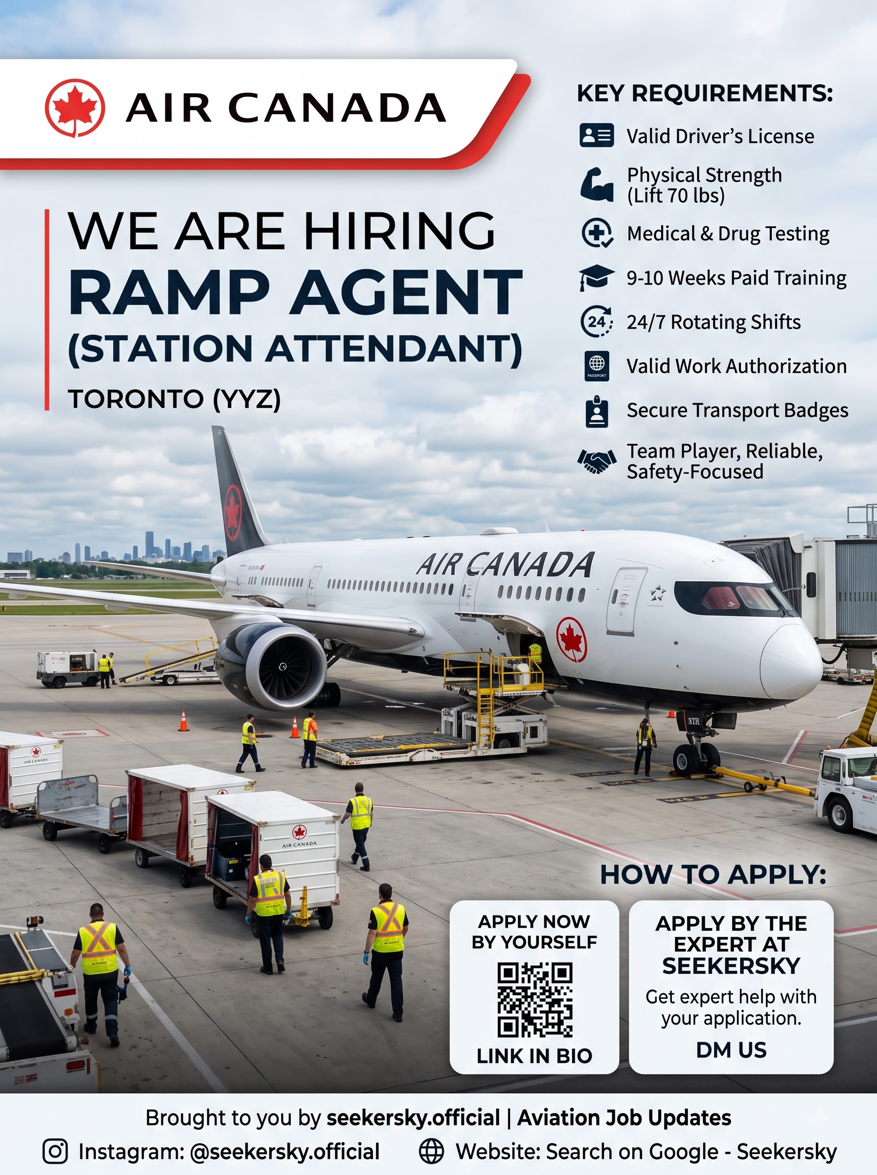 Air Canada hiring Ramp Agent 202608031101
