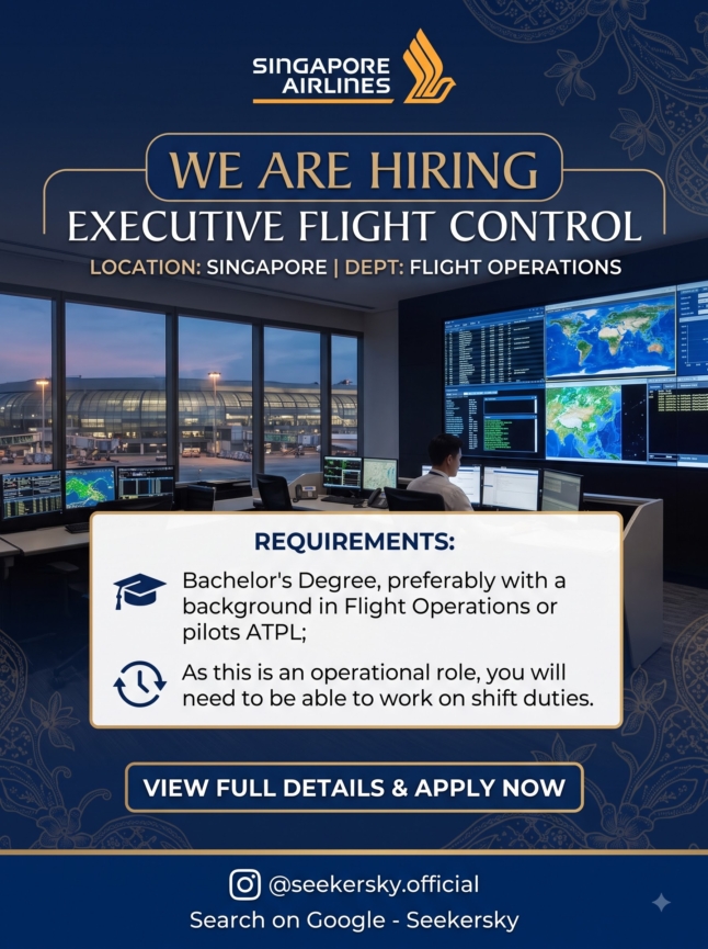 Hiring of Executive Flight Control   Singapore Airlines  Singapore