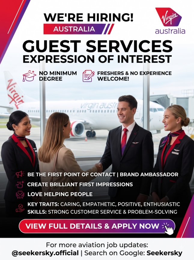 Hiring of Guest Services (Expression of Interest)  Virgin Australia Airlines  Australia